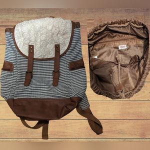 Mossimo striped cinch backpack